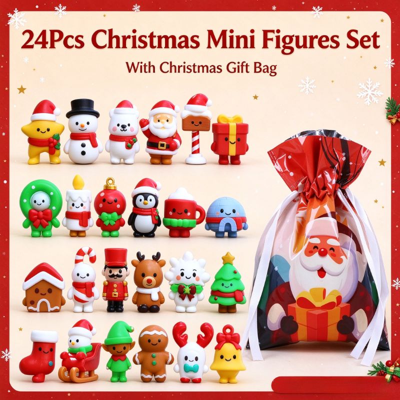 Kids Toys Xmas - Christmas Mini Figures Blind Bag Set