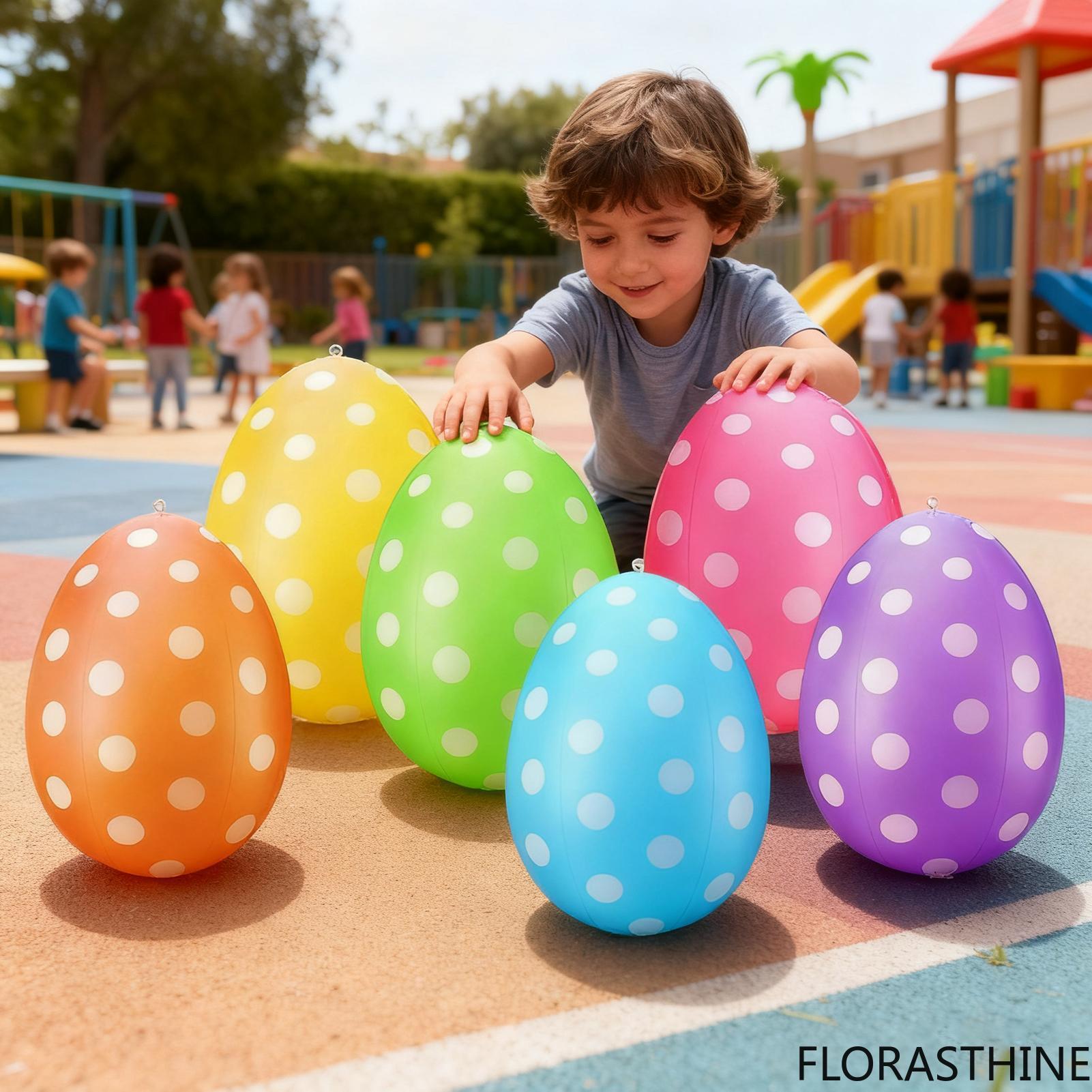 Kids Yard Toys - 6Pcs Inflatable Easter Eggs /set Easter