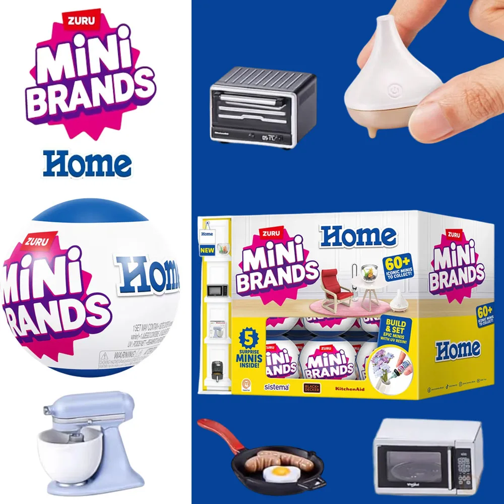 Kids Toys Kitchen Set - ZURU Mini Brands Home Series 60+