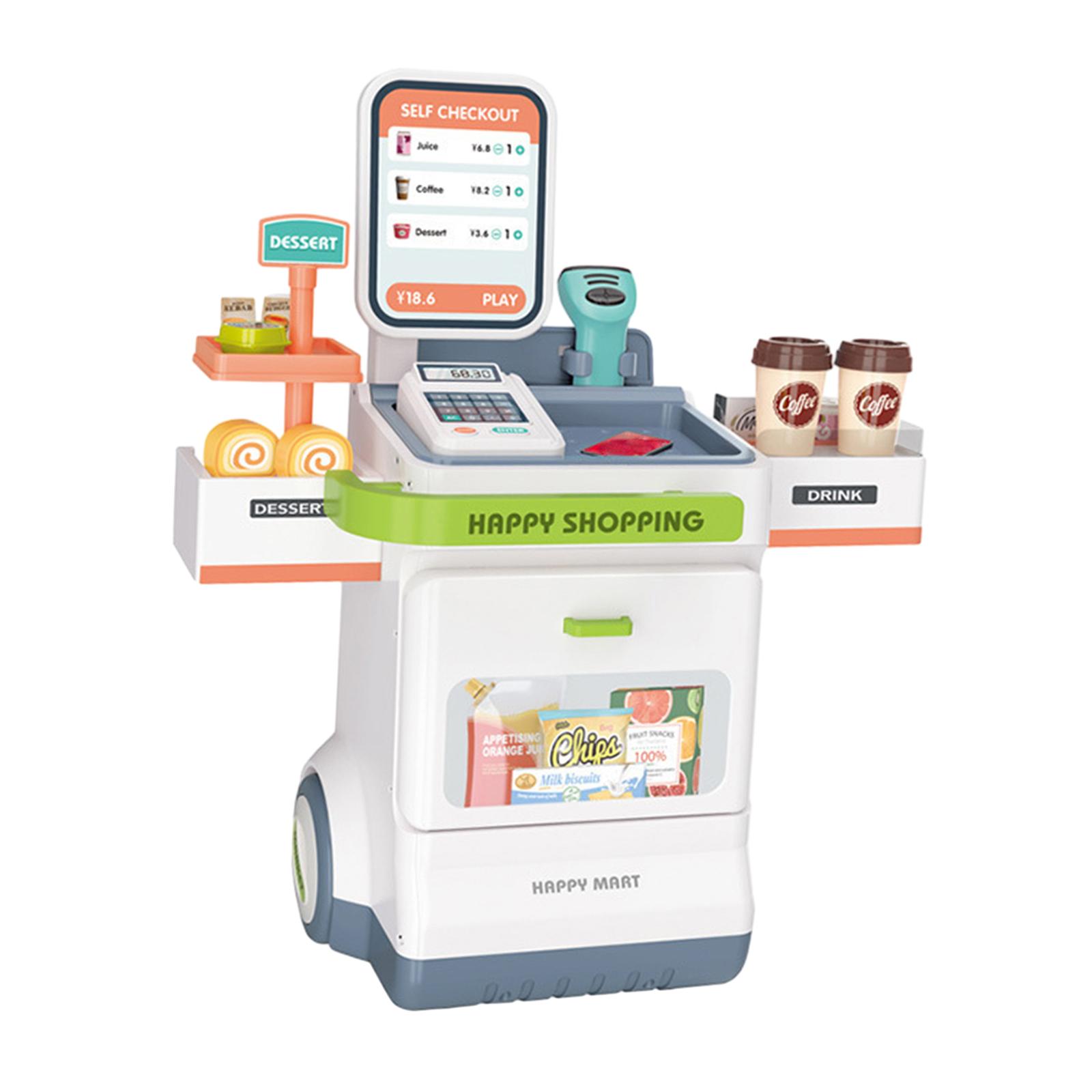 Toy Cash Register - Pretend Play Supermarket Cashier Toy for