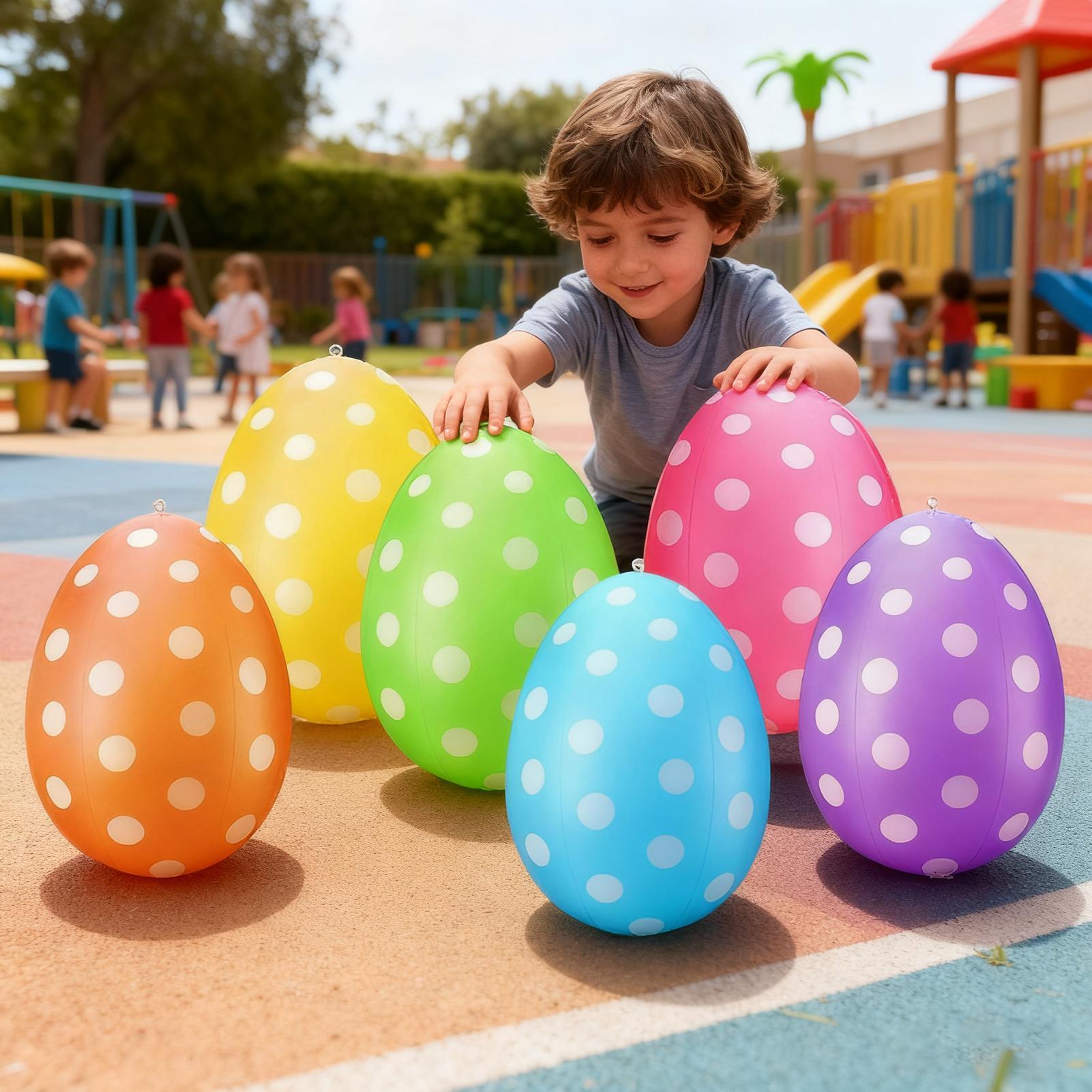 Inflatable Easter Eggs 6Pcs/se - Kids Yard Toys review and price