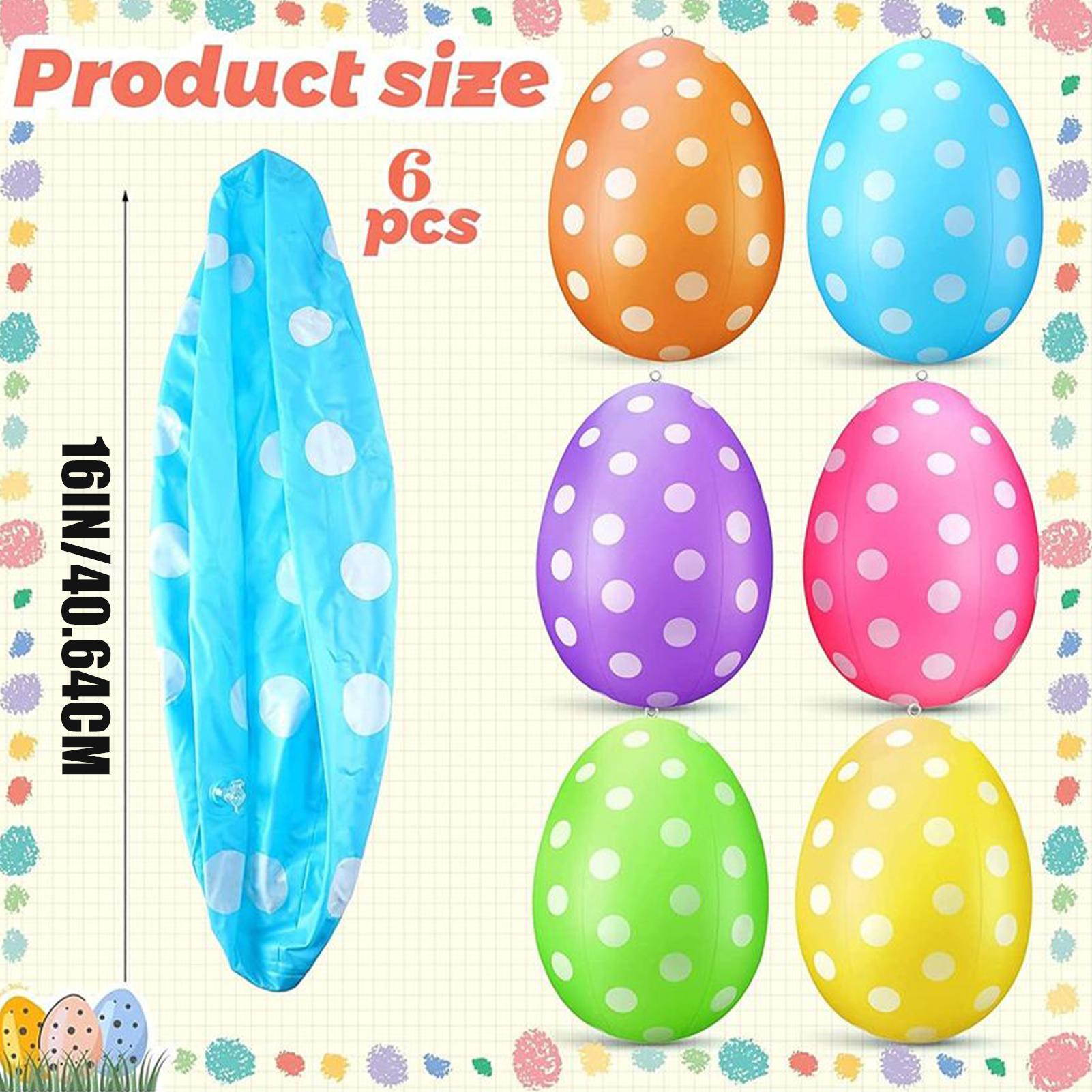 Inflatable Easter Eggs 6Pcs/se - Kids Yard Toys review and price