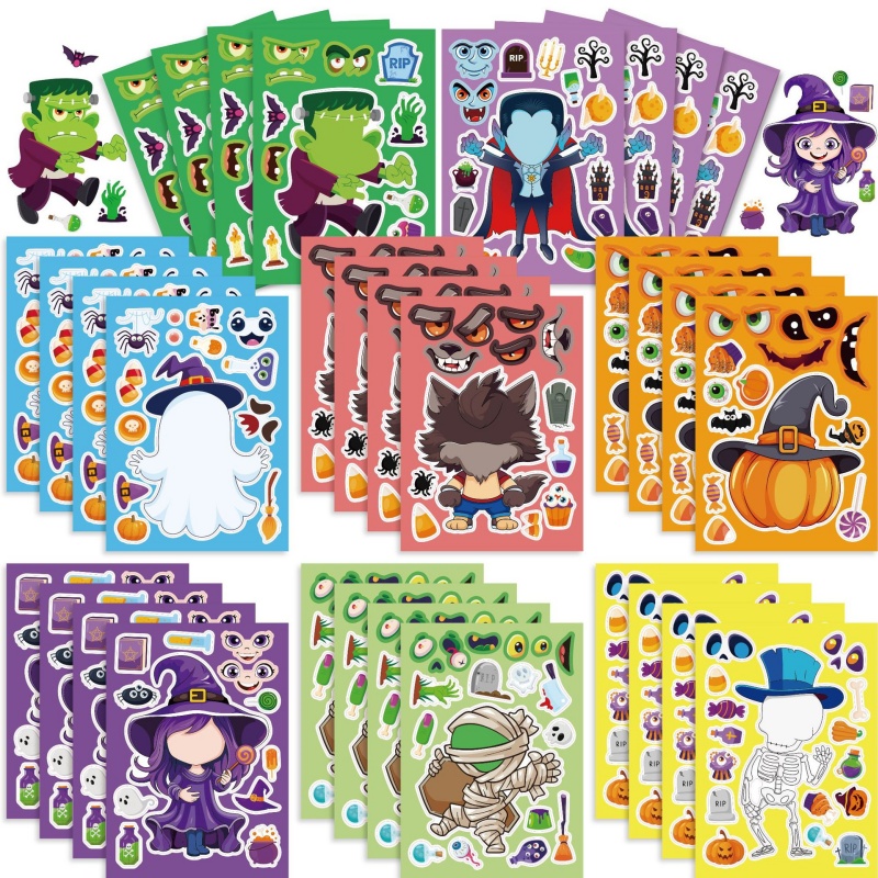 Halloween Party Games Stickers - Kids Zombie Toys review and price