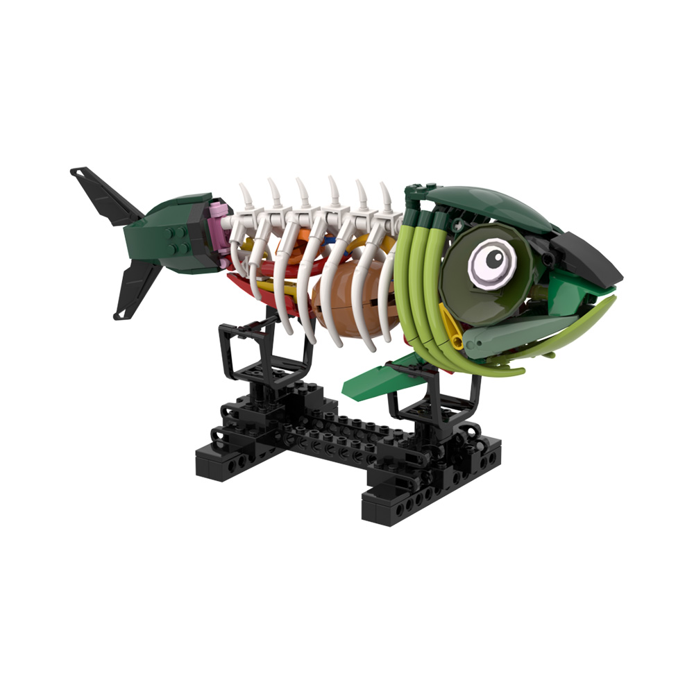 MOC Zombie Fish Model Building - Kids Zombie Toys review and price