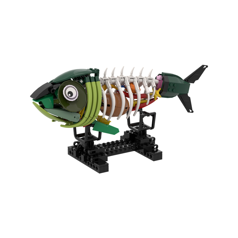 MOC Zombie Fish Model Building - Kids Zombie Toys review and price