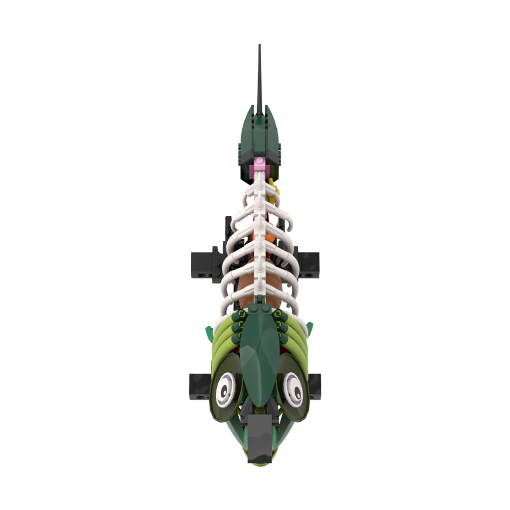 MOC Zombie Fish Model Building - Kids Zombie Toys review and price