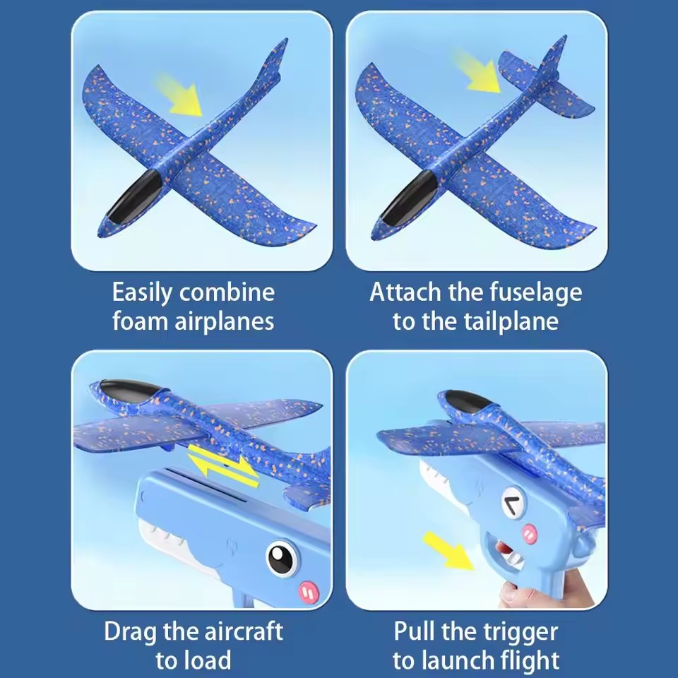 Dinosaur Foam Airplane Launche - Catapult Launcher Toy review and price